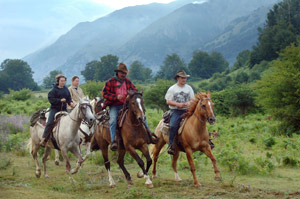 Randonn&eacute;e en &eacute;quitation western dans les Abruzzes en Italie - Rando Cheval