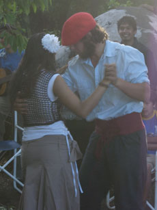 Patagonian people are used to dance the chamame - Randocheval