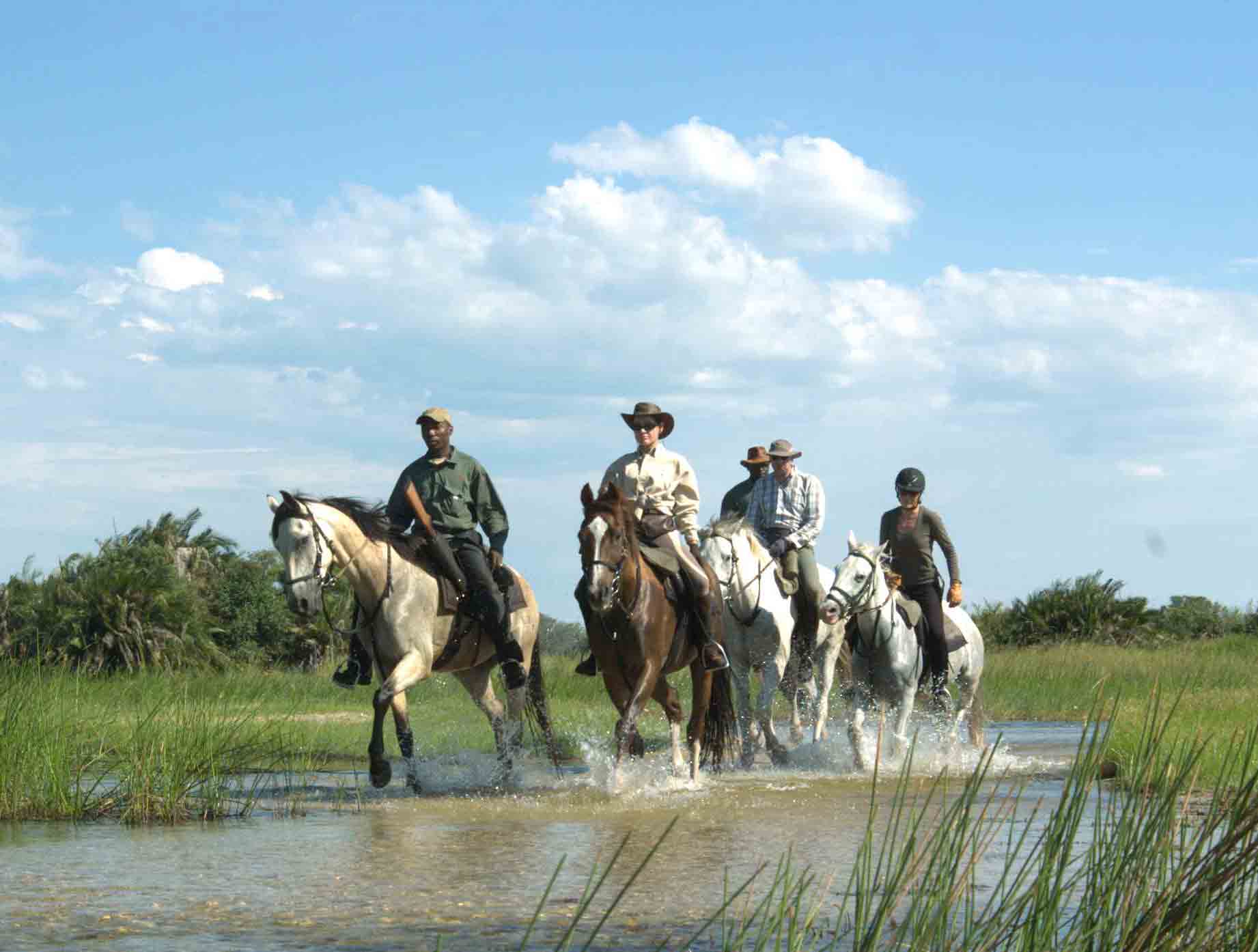Randonnée équestres et safaris à cheval au Botswana (Afrique Australe) dans le Delta de l'Okavango - Randocheval / Absolu Voyages