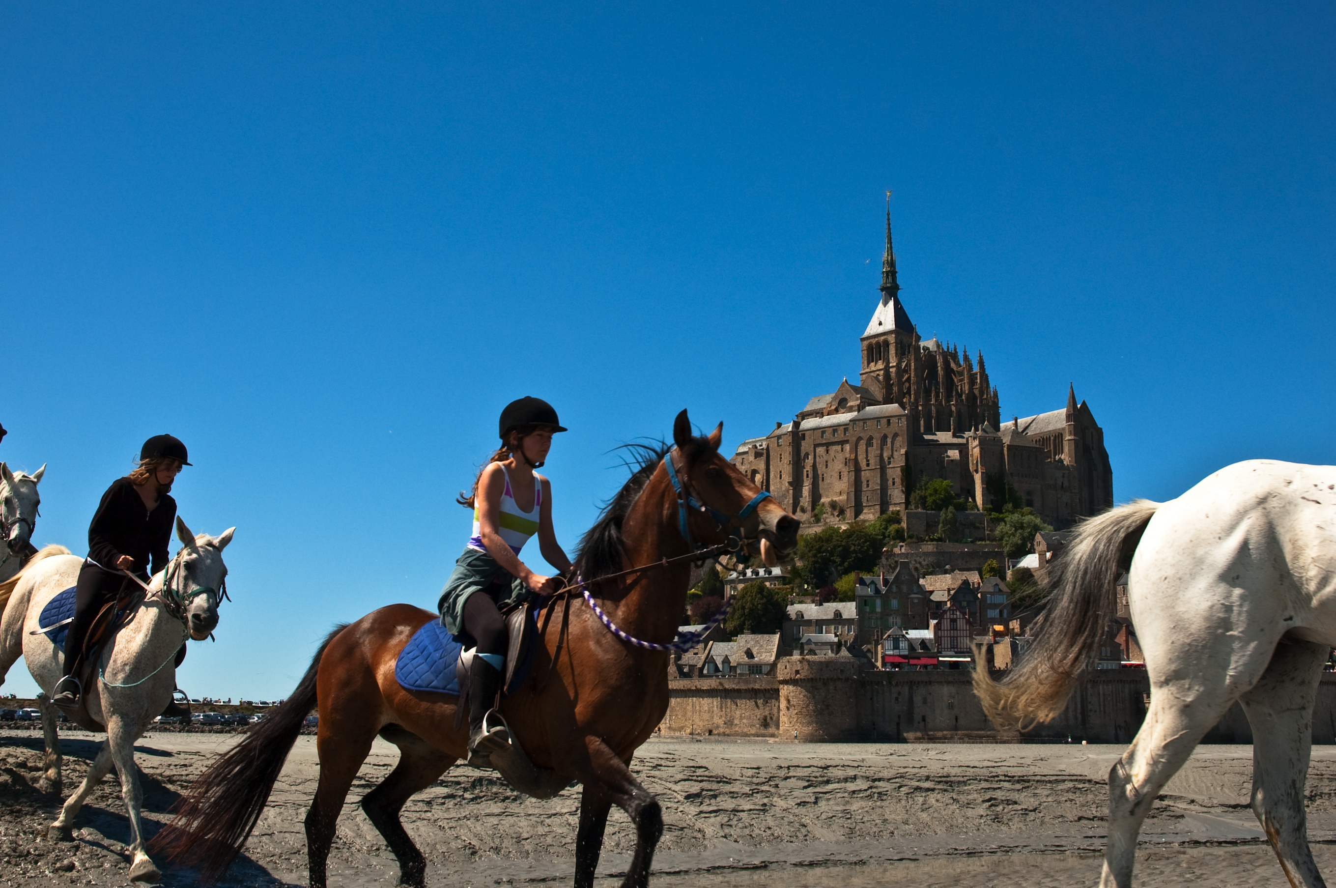 Le Mont Saint Michel &agrave; Cheval avec RANDOCHEVAL