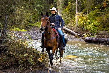 Rando Cheval - Voyage à cheval dans les Rocheuses  Banff CANADA