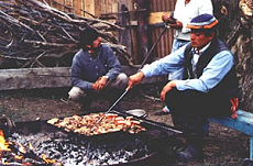 Patagonie, asado traditionnel