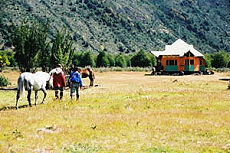 Randonnée à cheval en Patagonie, refugio Dickson