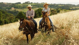 Voyage à cheval en Toscane - Randonnée équestre organisée par Randocheval en Toscane