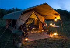 Hébergment en camp de luxe mobile chaque soir - Randocheval