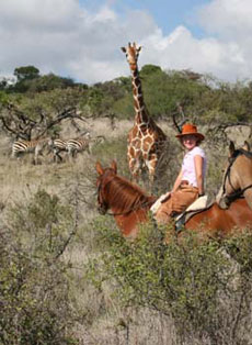 Horse trekking in Kenya