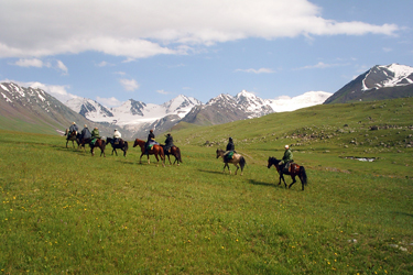 randonnee cheval kirghizie