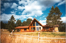 Montana Crazy Mountains - Lodge principal du rRanch stay in Montana - Crazy Mountains - lodge - Randocheval