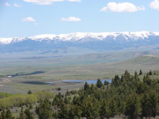 Montana Crazy Mountains - vue du loRanch stay in Montana - Crazy Mountains - Randocheval
