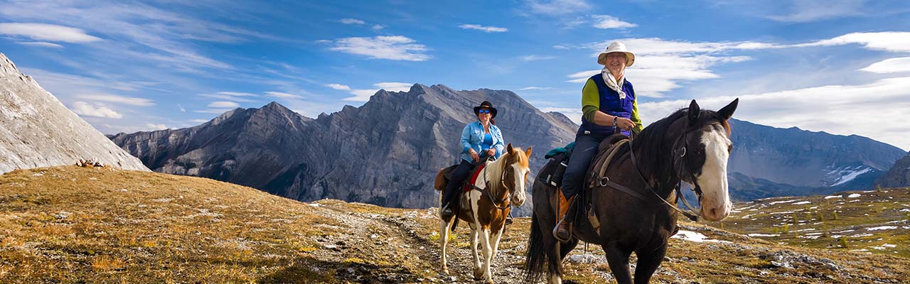 Voyage à cheval à Banff au Canada dans les Rocheuses - Randonnée équestre Randocheval