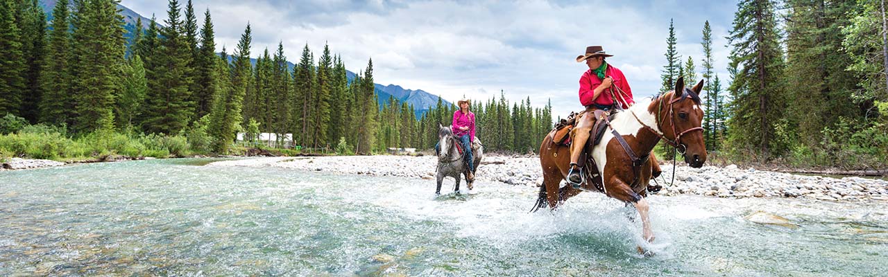 Voyage à cheval à Banff au Canada dans les Rocheuses - Randonnée équestre Randocheval