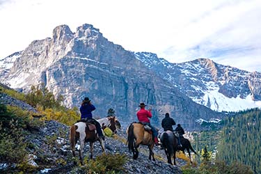 Randonnées à cheval dans l'ouest du Canada