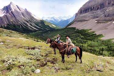 Rando Cheval - Voyage à cheval dans les Rocheuses à Banff CANADA