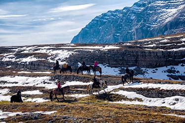 Rando Cheval - Voyage à cheval dans les Rocheuses à Banff CANADA