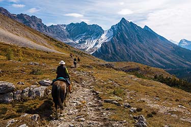 Rando Cheval - Voyage à cheval dans les Rocheuses à Banff CANADA