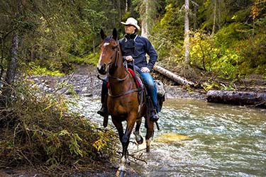 Rando Cheval - Voyage à cheval dans les Rocheuses  Banff CANADA