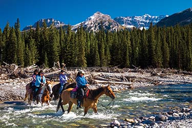 Rando Cheval - Voyage à cheval dans les Rocheuses à Banff CANADA