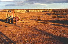 Patagonie, coucher de soleil sur la Pampa