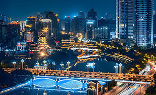 voyage chine ville etape moderne architectures illuminations nuit
