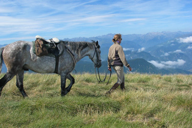 Voyage à cheval - Randonnée équestre en Ariége pour les jeunes avec Randocheval