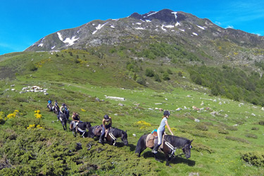 Voyage à cheval - Randonnée équestre en Ariége pour les jeunes avec Randocheval