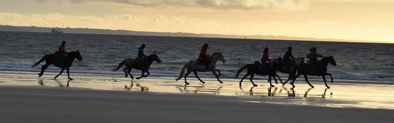 randonnée à cheval dans le finistère, randonnée à cheval en Bretagne, randonnée bord de mer, randonnée nature