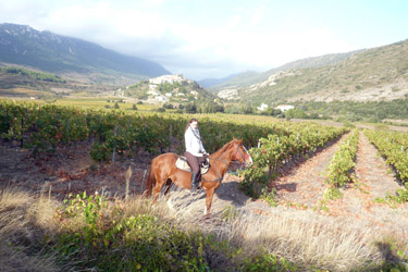 Rando Cheval en Pays Cathare en FRANCE - Voyage à cheval dans les Pyrénées