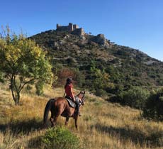 Rando Cheval en Pays Cathare en FRANCE - Voyage à cheval dans les Pyrénées