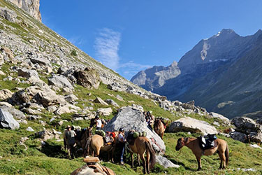 Rando Cheval en Savoie FRANCE - Voyage &agrave; cheval