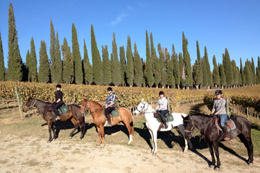 Voyage à cheval en Toscane dans la vallée du Chianti - Randonnée équestre organisée par Randocheval