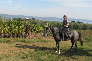 Voyage à cheval en Toscane - Randonnée équestre et séjour dans un château organisée par Randocheval