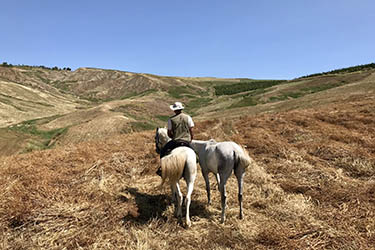 Voyage et aventure à cheval en Sicile - Randonnée équestre en Italie organisée par Randocheval