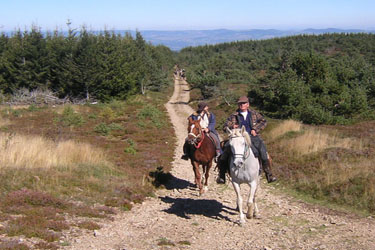 Voyage à cheval en Lozère - Randonnée équestre organisée par Randocheval
