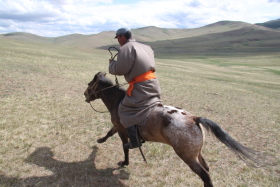 Photos de notre randonnée confort sous la yourte en Mongolie : Khustai et les chevaux de Przewalski, Khogno Khan, le Mini Gobi, la Vallée de l'Orkhon, le lac d'Ogii, Karakorum... (Randocheval / Absolu Voyages)