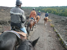 Tour de l'Etna à cheval - Sicile - RANDOCHEVAL