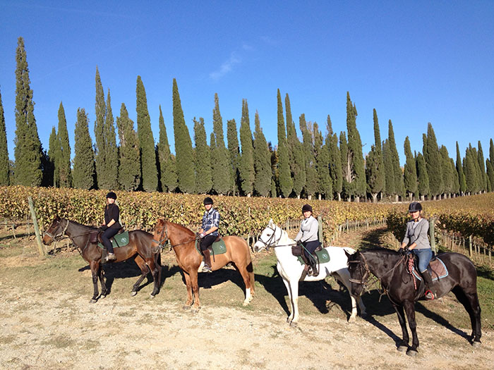 Voyage à cheval - Rando à cheval dans la vallée du Chianti en Italie